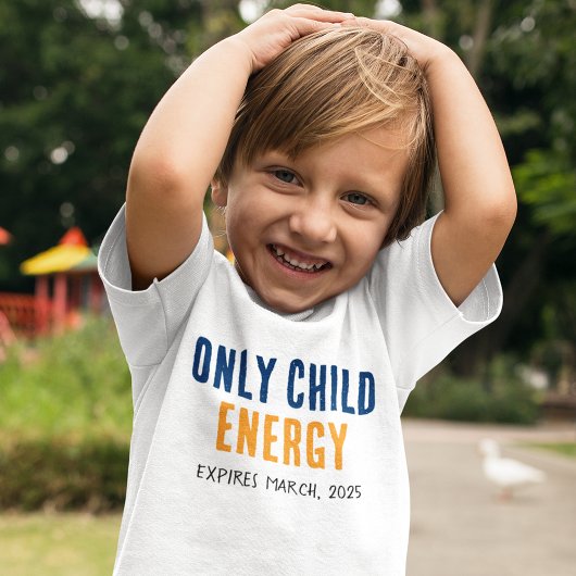 Enige Kind Energie Zwangerschapsaankondiging Grap Kinder Shirts