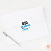 Enige kind grote broer 2024 vierkante sticker (Envelop)