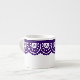 ENIGE KLEUR! Skull Lace Small Tea Cup Espresso Kop