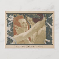 Enigma (1898) Paar Embraing Briefkaart
