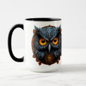Enigma Ascendant : Apollyon Sigil Owl White Mug (Gauche)