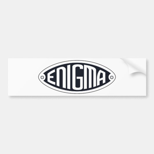 Enigma Bumpersticker (Voorkant)