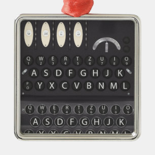 Enigma Machine Metalen Ornament