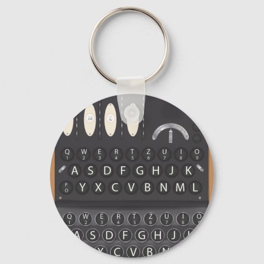 Enigma Machine Sleutelhanger (Voorkant)