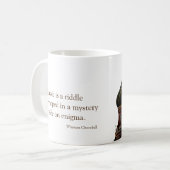 Enigma Russie St Basil Cathédrale Churchill Mug (Devant gauche)