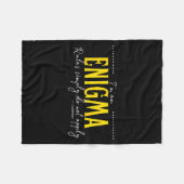 Enigma, The Rules Simply Do Not Apply  Fleece Deken (Voorkant (Horizontaal))