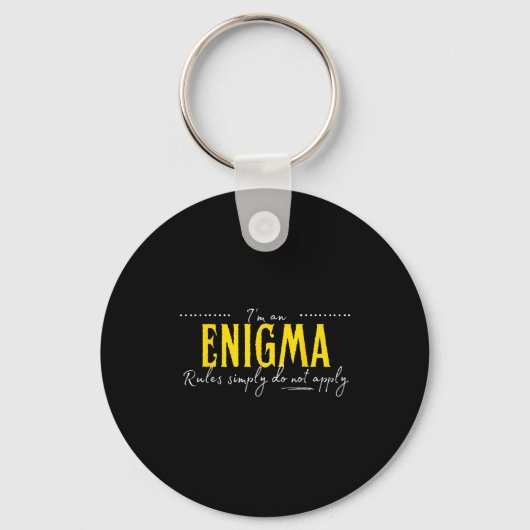 Enigma, The Rules Simply Do Not Apply  Sleutelhanger (Voorkant)