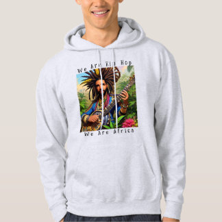Enigmatic Dreadlocked Man Franse Terry Hoodie