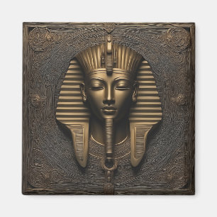 Enigmatic Pharaoh Magnet - Metallic Elegance Magneet