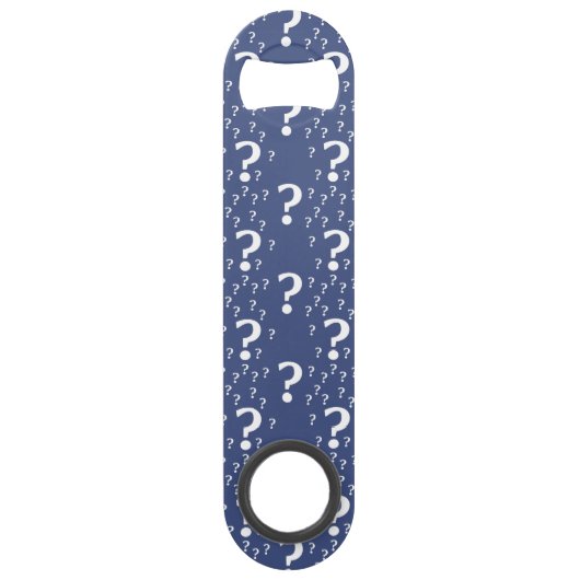Énigme point d'interrogation casse-tête bleu (Devant)