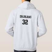 Enjolras folâtre le sweat - shirt à capuche (Dos)