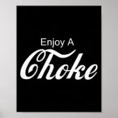 Enjoy A Choke Funny Jiu Jitsu Mma Poster (Voorkant)