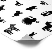 Enjoy animals’ graphics poster (Hoek)