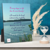 Enjoy Life, Tabletop Plaque with Easel (Côté)