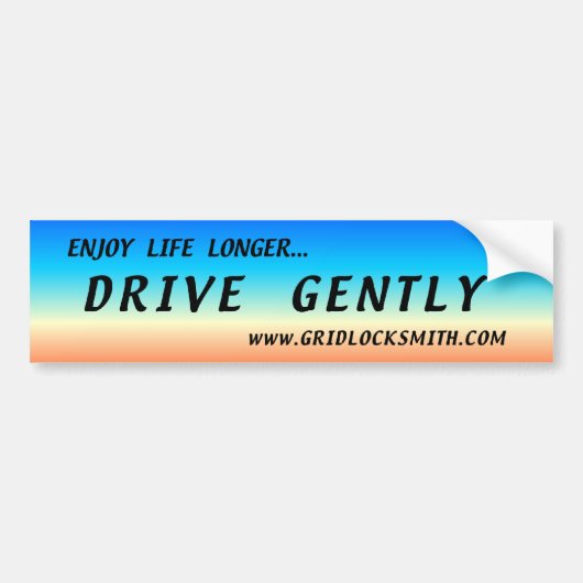 ENJOY-LL+D-GENTLY BUMPERSTICKER (Voorkant)