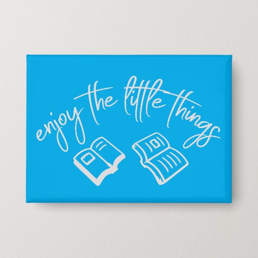 Enjoy The Little Things Gratitude Positivity Quote Button (Voorkant)