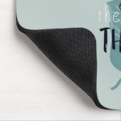 “Enjoy the Little Things” Minimal Feather Mouse Pa Muismat (Hoek)