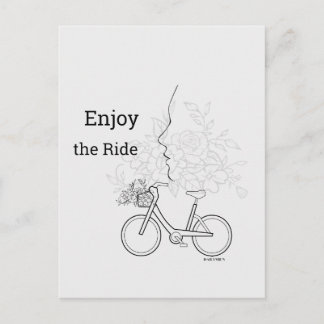 Enjoy the Ride: Minimalist DAILYMIEN Postcard Briefkaart