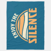 Enjoy The Silence Quote Peace Quiet Introvert Fun Fleece Deken (Voorkant)
