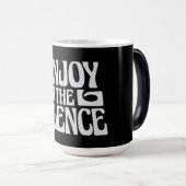 Enjoy The Silence Quote Peace Quiet Introvert Peac Magische Mok (Voorkant rechts)