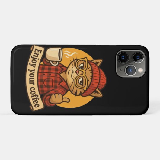 Enjoy Your Coffee Case-Mate iPhone Case (Achterkant (horizontaal))