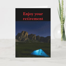 Enjoy your retirement. kaart