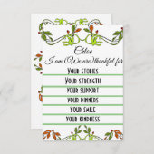 Enkel Bedankkaartje Bedankkaart (Voorkant / Achterkant)