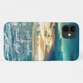 Enkel Breathe en Trust God Quote Case-Mate iPhone Case (Achterkant (horizontaal))