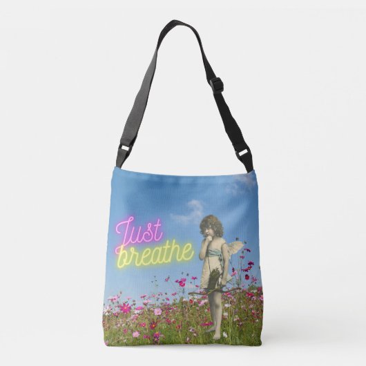 Enkel de  Engel verbreken veranderde Kunst Crossbody Tas (Achterkant)