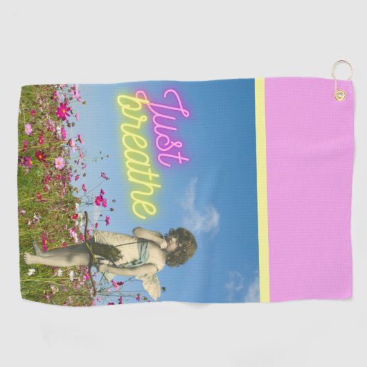 Enkel de Engel verbreken veranderde Kunst Golfhanddoek (Horizontaal)