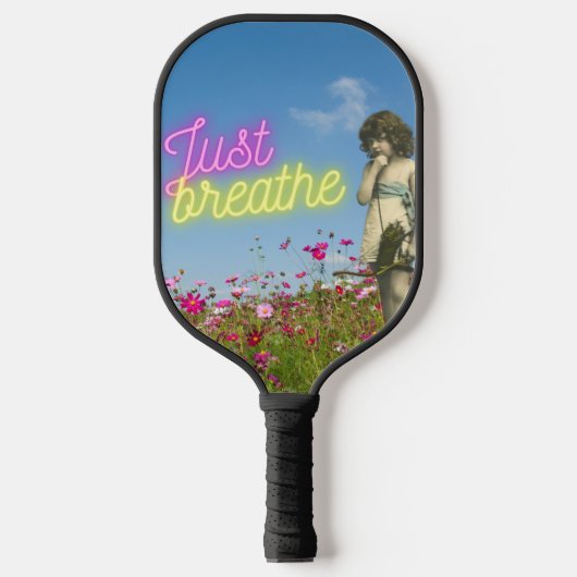 Enkel de  Engel verbreken veranderde Kunst Pickleball Paddle (Voorkant)