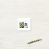 Enkel dier name details QR code add text foto Post-it® Notes (Op bureau)