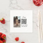 Enkel dier name details QR code add text foto Servet (Insitu)