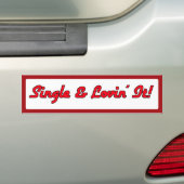Enkel en liefdevol. bumpersticker (Op auto)