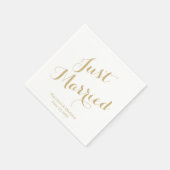 Enkel getrouwde gouden douanemanuscript elegant We Servet (Hoek)