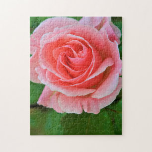 Enkel grote roze roze dicht legpuzzel