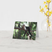 Enkel Hangend rond Notecard Kaart (Gele Bloem)