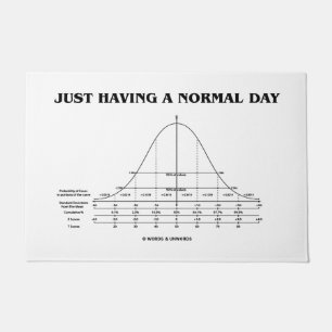 Enkel Hebbend een Normale Humor van Geek van de Deurmat