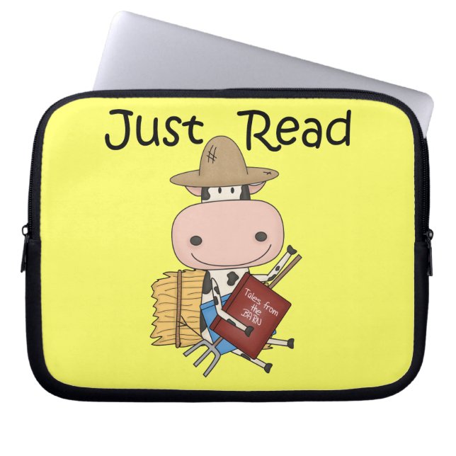 Enkel lees laptop sleeve (Voorkant)