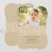 Enkel prescious Fotouitnodiging Kaart (Voorkant / Achterkant)