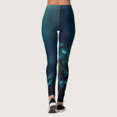 Enkel Rode Bloem Focusontwerp Leggings (Achterkant)