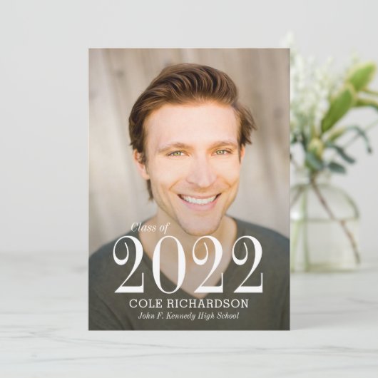 Enkel Timeless Afstuderen kondiging Kaart (Staand voorkant)