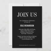 Enkel Timeless Afstuderen kondiging Kaart (Achterkant)