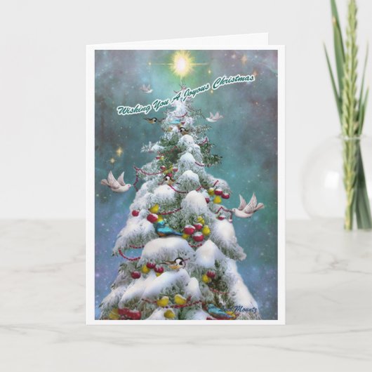 'Enkel voor de vogelkerst' Kaart (Voorkant)