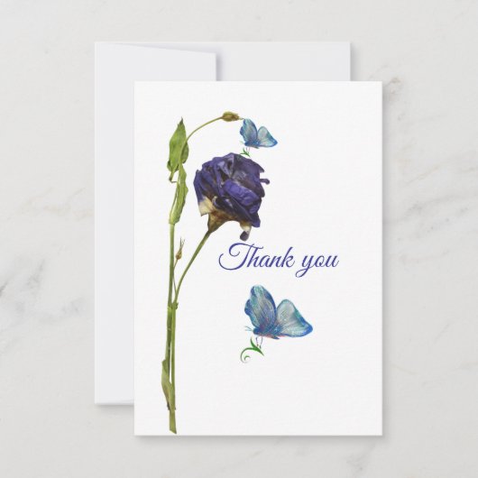 Enkele bedankkaarten bedankkaart (Voorkant)