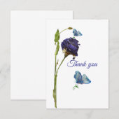 Enkele bedankkaarten bedankkaart (Voorkant / Achterkant)