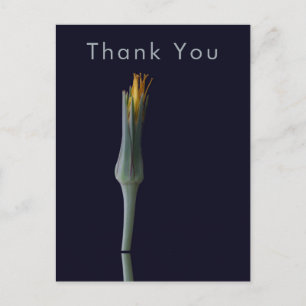 Enkele Bloem Elegante Gepersonaliseerde Dankjewel Briefkaart