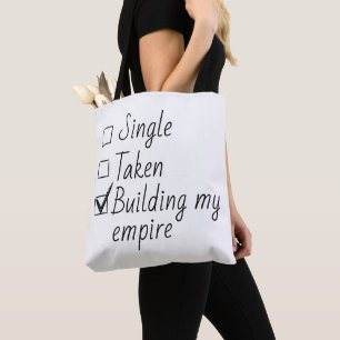 Enkele Checklist Stijl Motiverende Quote Draagtas