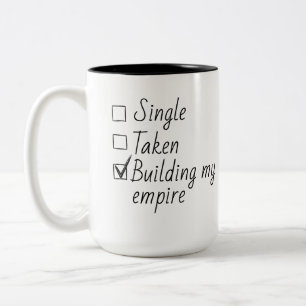 Enkele Checklist Stijl Motiverende Quote  Tweekleurige Koffiemok