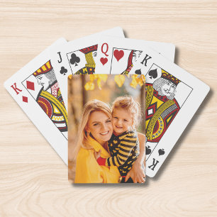 Enkele foto volledige achterkant aandenken pokerkaarten